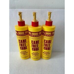 16oz SoftSheen Carson Care Free Hair Curl Instant Moisturizer Glycerine Lot of 3